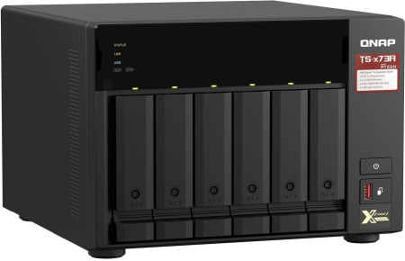 Сетевое хранилище NAS Qnap TS-673A-8G 6-bay настольный Ryzen V1500B