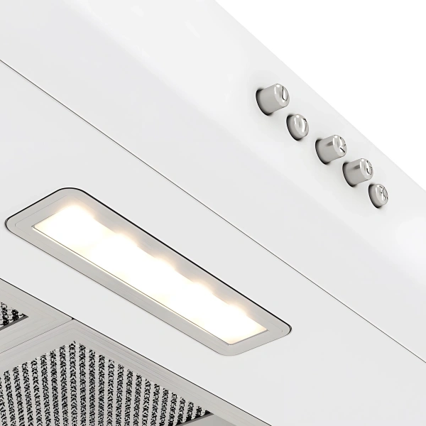 Вытяжка встраиваемая Elikor ECO WH 50 белый управление: кнопочное (2 мотора)