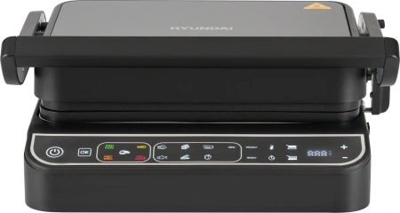 Электрогриль Hyundai HYG-7000 2000Вт серебристый/черный