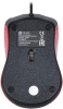 Мышь Оклик 225M черный/красный оптическая (1000dpi) USB (3but)