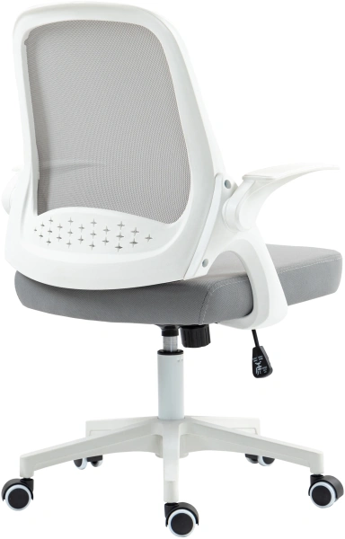 Кресло Cactus CS-WMC212-GY белый/серый сетка/ткань