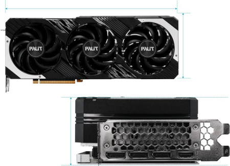 Видеокарта Palit PCI-E 4.0 RTX4070Ti SUPER GAMINGPRO OC NV RTX4070TI Super 16Gb 256bit GDDR6X 2340/2