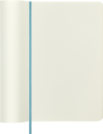 Блокнот Moleskine CLASSIC SOFT QP618B35 Large 130х210мм 192стр. нелинованный мягкая обложка голубой