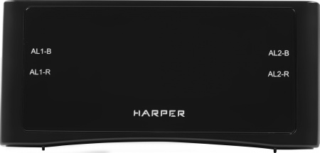 Радиобудильник Harper HCLK-1006 черный LED подсв:зеленая часы:цифровые AM/FM