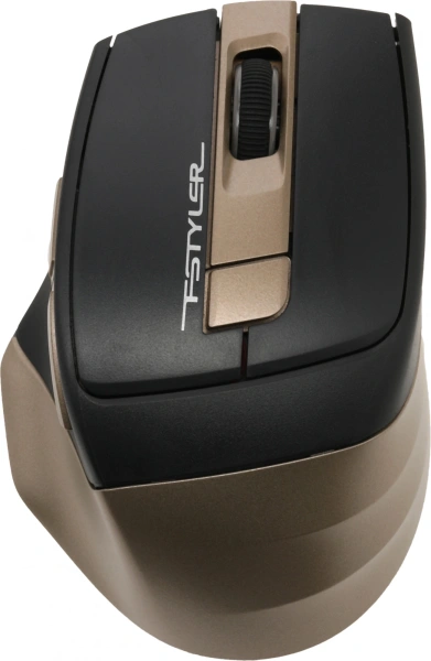 Мышь A4Tech Fstyler FG35 бронзовый/черный оптическая (2000dpi) беспроводная USB (6but)