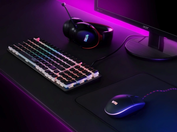 Мышь Acer Nitro OMW400 черный оптическая 6400dpi USB 5but (ZL.MCEEE.02U)