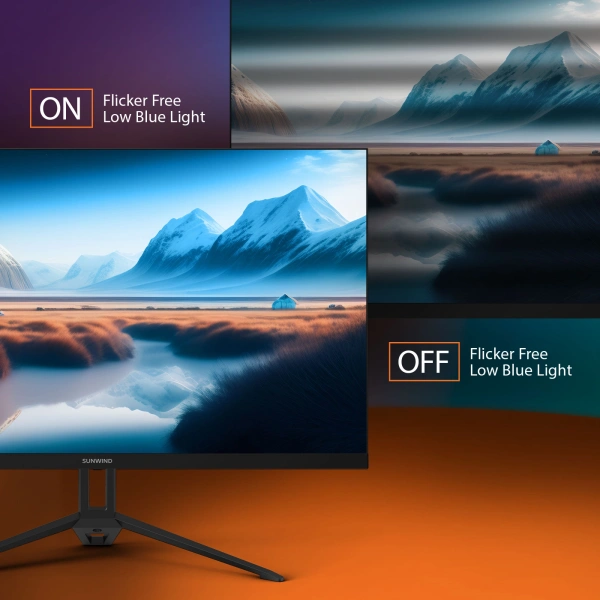 Монитор SunWind 27" SUN-M27BA108 черный IPS 3ms 16:9 HDMI матовая 280cd 178гр/178гр 2560x1440 144Hz G-Sync DP FHD 4.2кг