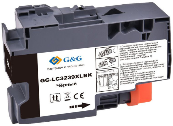 Картридж струйный G&G GG-LC3239XLBK черный (129мл) для Brother HL-J6000DW/J6100DW