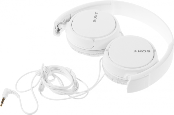 Гарнитура накладные Sony MDR-ZX110AP 1.2м белый проводные оголовье (MDR-ZX110AP/W)
