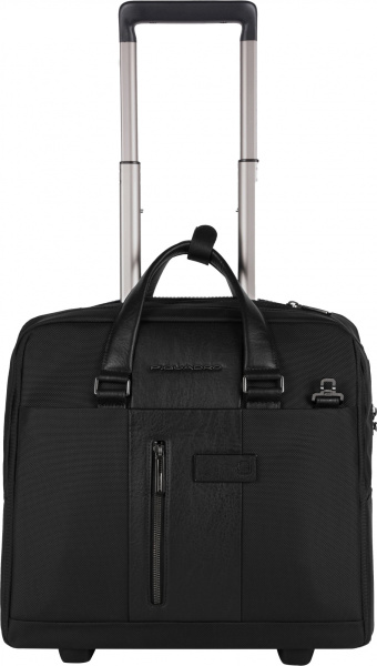 Сумка дорожная Piquadro BRIEF2 (BV4729BR2/N) 40x36x16см 24л. 2.468кг. нейлон/натур.кожа черный
