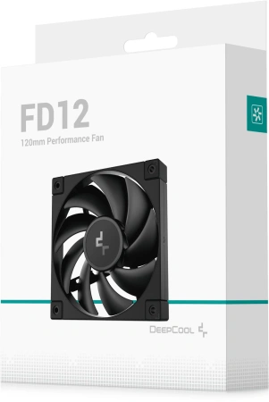 Вентилятор для корпуса Deepcool FD12 120х120x25 черный 4-pin 27.6дБ (R-FD12-BKNPN1-G) Ret
