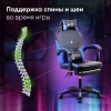 Кресло игровое Оклик Cooldown черный/синий сиденье черный/синий искусст.кожа/сетка с подголов. крест