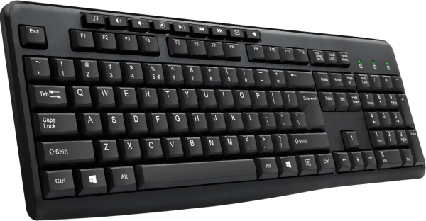 Клавиатура Оклик 305M черный USB Multimedia (1659987)