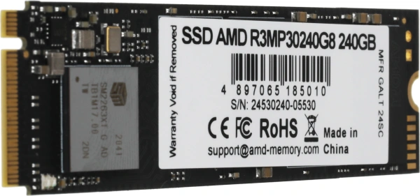 Накопитель SSD AMD PCIe 3.0 x4 240GB R3MP30240G8 Radeon M.2 2280