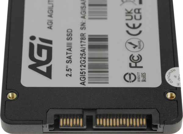 Накопитель SSD AGi SATA-III 512GB AGI512G25AI178R-CB AI178 2.5"