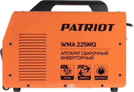 Сварочный полуавтомат Patriot WMA 225MQ инвертор MIG-MAG/ММА 9.4кВт