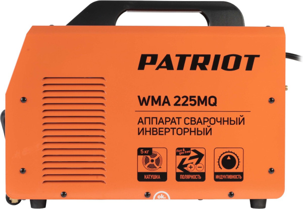 Сварочный полуавтомат Patriot WMA 225MQ инвертор MIG-MAG/ММА 9.4кВт
