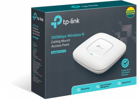 Точка доступа TP-Link EAP115 N300 10/100BASE-TX белый