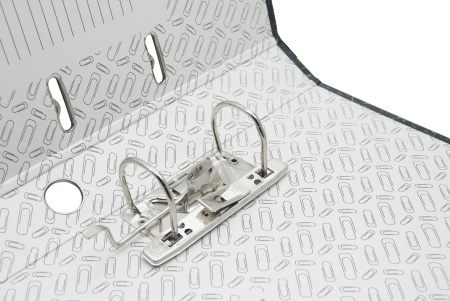 Папка-регистратор Buro МР50-332ВК/SBURO A4 50мм картон/бумага черный мет.окант. сборная