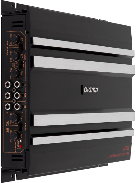 Усилитель автомобильный Digma DCP-400 четырехканальный
