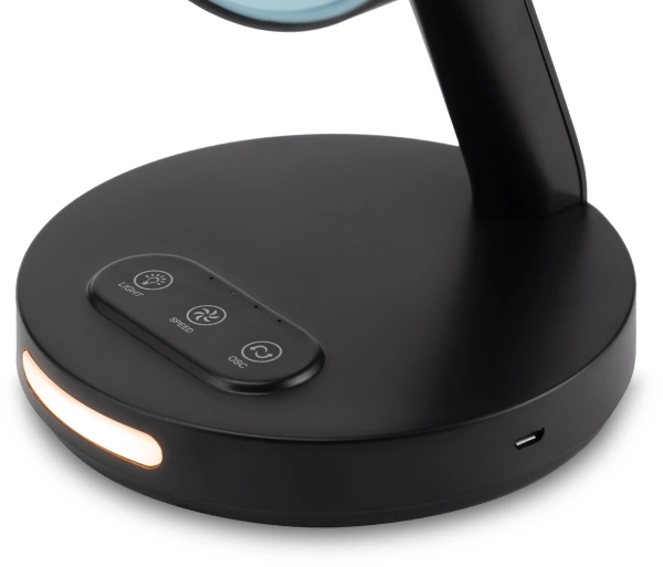 Вентилятор настольный Vitek VT-2072 10Вт скоростей:3 черный/голубой