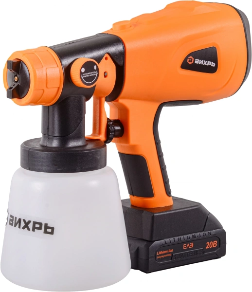 Краскопульт Вихрь АКП-20Li бак:1000мл 800мл/мин