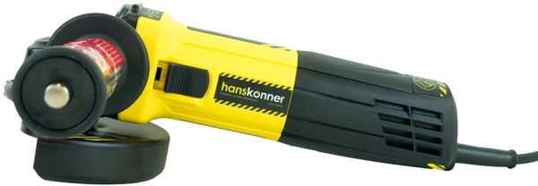 Углошлифовальная машина Hanskonner HAG9012TES 1100Вт 11000об/мин рез.шпин.:M22.2 d=125мм жестк.кейс