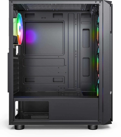 Корпус Accord 3338 черный без БП ATX 1xUSB2.0 1xUSB3.0 1xUSB3.1 audio bott PSU