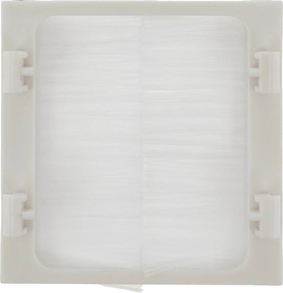 Щеточный ввод Lanmaster LAN-SIP-23BR-WH шир.45мм выс.45мм белый (упак.:1шт)