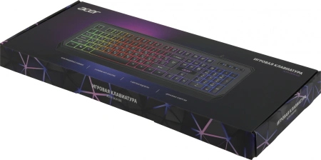 Клавиатура Acer OKW300 черный USB for gamer LED (ZL.KBDCC.019)