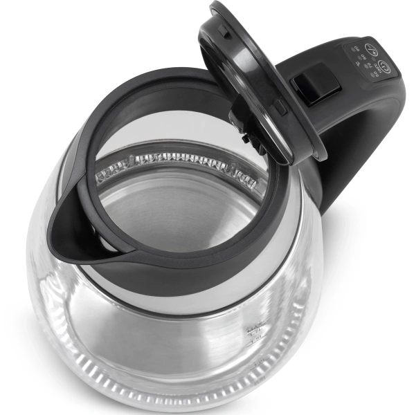 Чайник электрический Vitek VT-1177 1.7л. 2200Вт серебристый корпус: стекло/металл/пластик