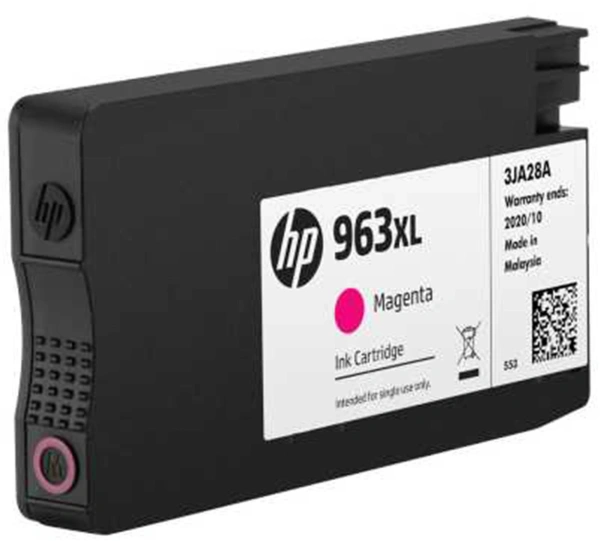 Картридж струйный HP 963 3JA28AE пурпурный (1600стр.) для HP OfficeJet Pro 901x/902x HP