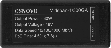 Инжектор POE Osnovo Midspan-1/300GA