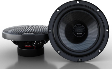 Колонки автомобильные Prology PS-165 180Вт 89дБ 4Ом 16см (6.5дюйм) (ком.:2кол.) коаксиальные двухпол