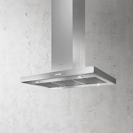 Вытяжка каминная Elica Spot Plus Island IX/A/90 нержавеющая сталь управление: сенсорное (1 мотор)
