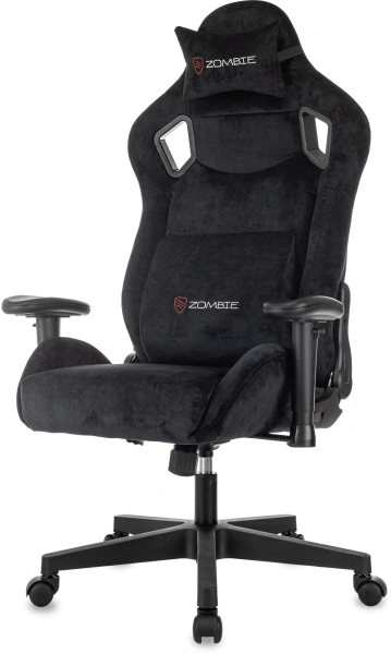 Кресло игровое Zombie Ghost Fabric черный Light-20 крестов. пластик