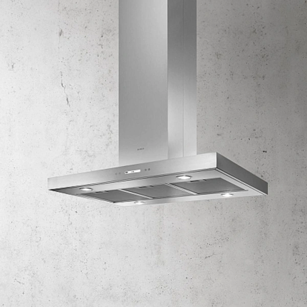 Вытяжка каминная Elica Spot Plus Island IX/A/90 нержавеющая сталь управление: сенсорное (1 мотор)