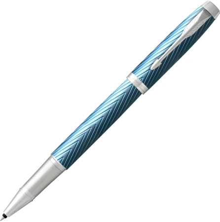 Ручка роллер Parker IM Premium T318 (CW2143648) Blue Grey CT F черн. черн. подар.кор.
