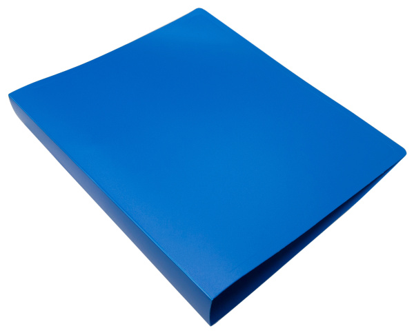 Папка на 4-х кольцах Buro -ECB0420/4RBLUE A4 пластик 0.5мм синий