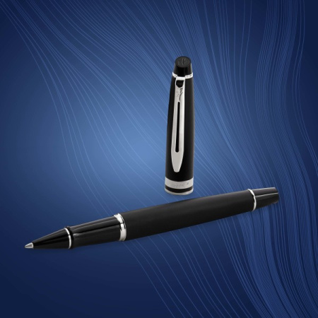 Ручка роллер Waterman Expert 3 (CWS0951880) Matte Black CT F черн. черн. подар.кор.