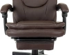 Кресло руководителя Бюрократ CH-868N-BF коричневый эко.кожа крестов. пластик подст.для ног