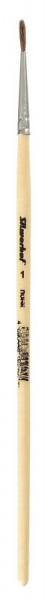 Кисть Silwerhof 981132 худож. пони круг. №1 дерев.лакир.ручка