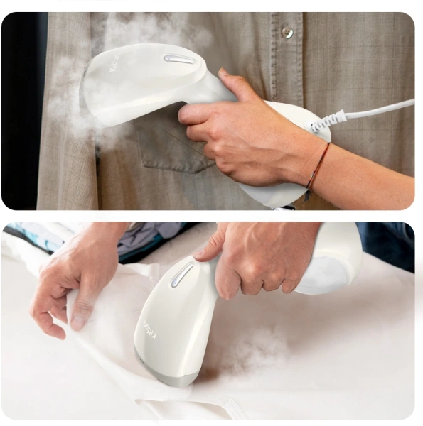 Отпариватель ручной Kitfort КТ-9296 1500Вт белый/серый