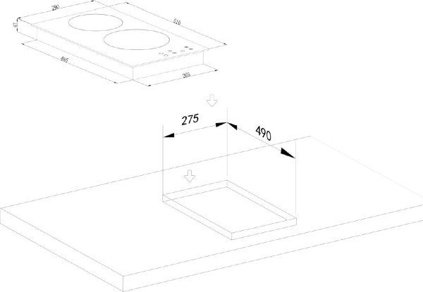 Варочная поверхность Weissgauff HV 312 BA черный