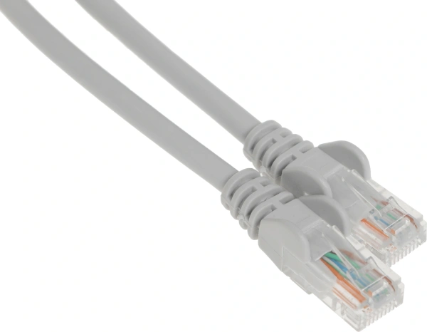 Патч-корд Lanmaster LAN-PC45/U5E-5.0-GY UTP RJ-45 вил.-вилка RJ-45 кат.5E 5м серый LSZH (уп.:1шт)