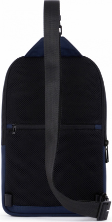 Рюкзак слинг мужской Piquadro Wollem CA5751W129/BLU синий полиэстер/натур.кожа
