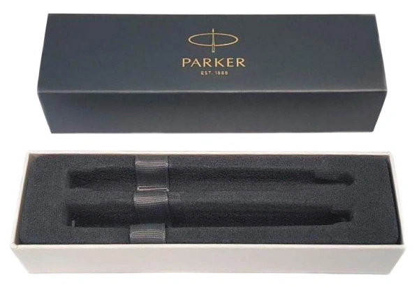 Набор ручек Parker IM Core FK221 (CW2093216) Black GT M сталь нержавеющая подар.кор. ручка перьевая, ручка шариковая
