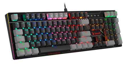 Клавиатура A4Tech Bloody B808N механическая черный/серый USB for gamer LED