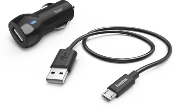 Комплект зар./устр. Hama H-183246 2.4A USB универсальное черный (00183246)