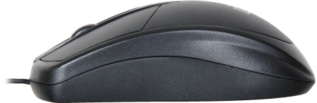 Мышь Оклик 125M черный оптическая (1200dpi) USB (3but)